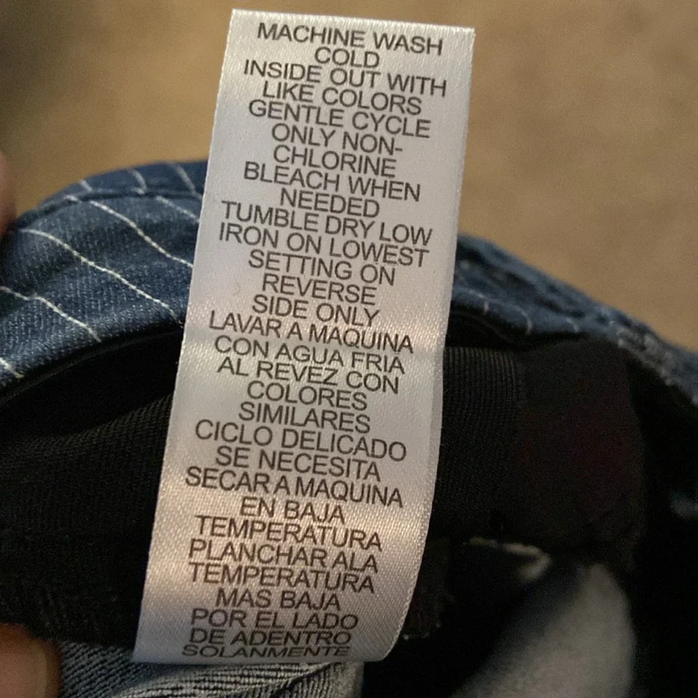 Democracy Pinstripe High Rise Skinny Jeans - Picture 6 of 6